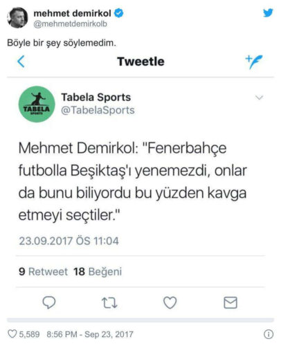 ben böyle bir şey söylemedim