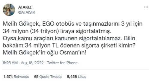 melih gokcek otobus sigorta