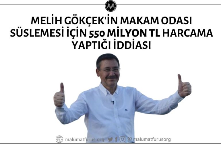 Ankara Büyükşehir Belediyesi Eski Başkanı Melih Gökçek'in Makam Odalarının Süslemesi İçin "550 Milyon TL" Harcama Yaptığı İddiası 3 Fazla "Sıfır" İçeriyor