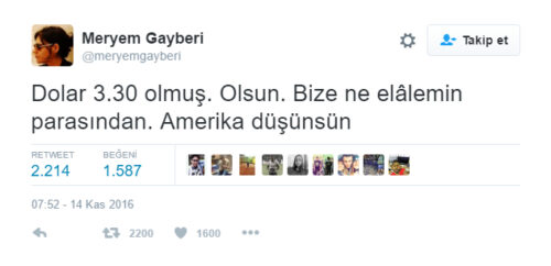 Sabah Yazarı Meryem Gayberi dolardaki artışın ülkemizin sorunu olmadığını iddia ediyor