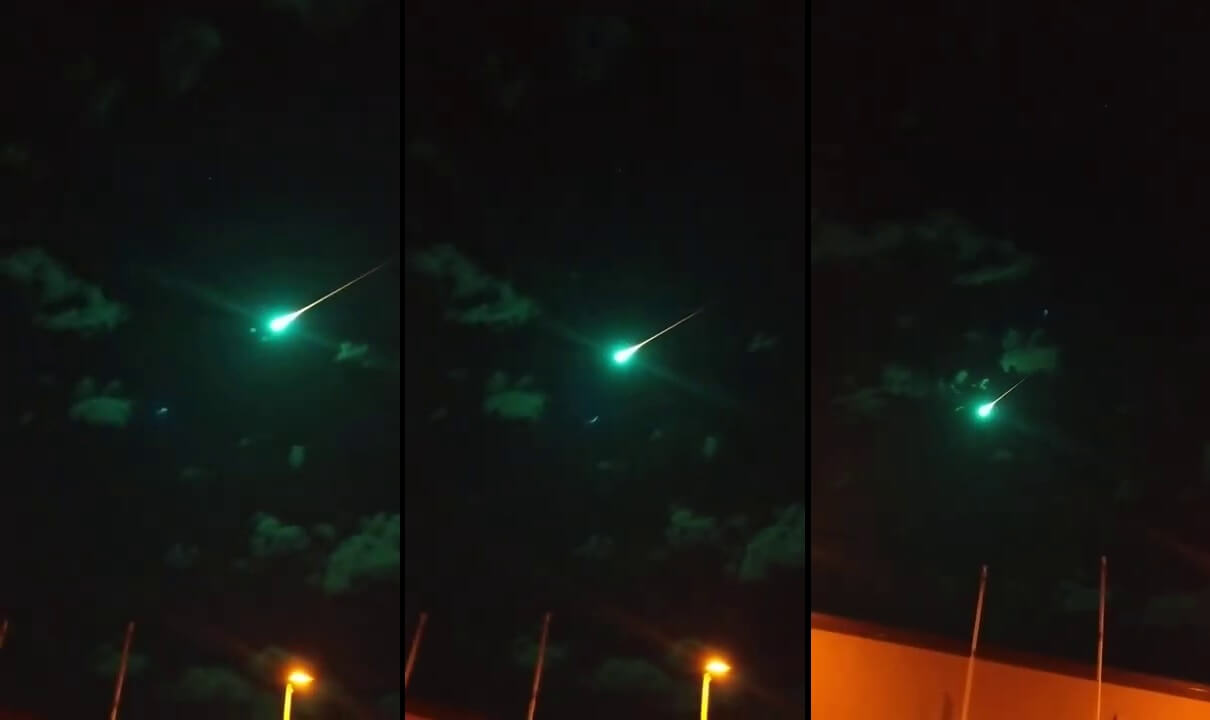 meteor düşüşü videosu