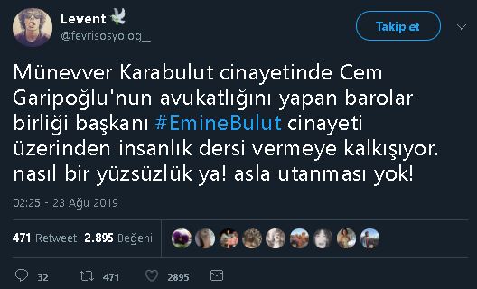 Metin Feyzioğlu'nun Cem Garipoğlu'nun avukatlığını üstlendiği iddiasına yer veren paylaşım