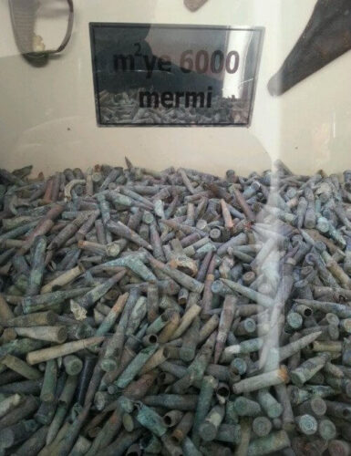 metrekareye 6000 mermi