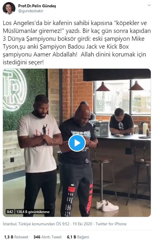 Mike Tyson, Badou Jack ve Amer Abdallah namaz kılarken