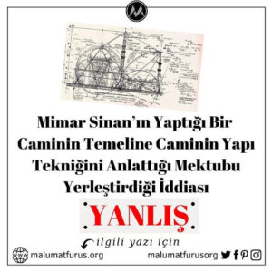 Mimar Sinan mektup