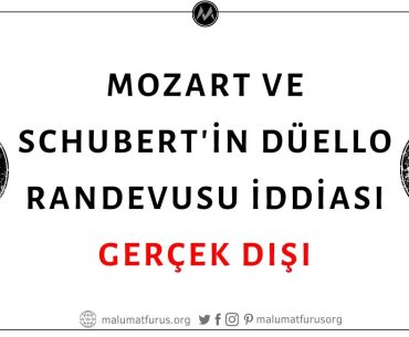 Ünlü Besteciler Mozart ve Schubert'in Düellosu İçin Sözleştiği İddiası Asılsızdır