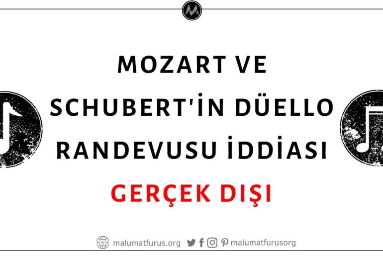 Ünlü Besteciler Mozart ve Schubert'in Düellosu İçin Sözleştiği İddiası Asılsızdır