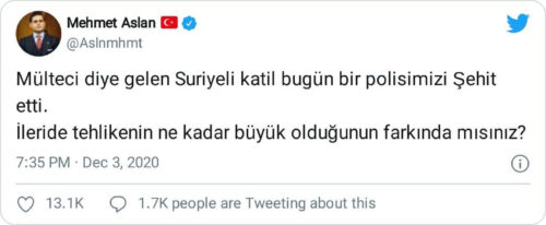 mülteci diye gelen suriyeli