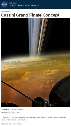 nasa cassini saturn