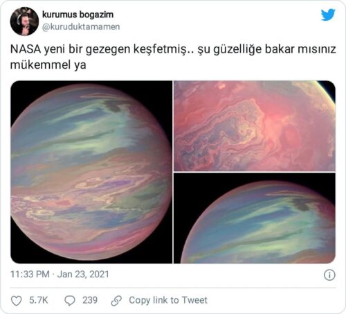 nasa yeni bir gezegen keşfetmiş