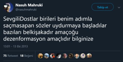 nasuh mahruki ben de dağa çıktım ama