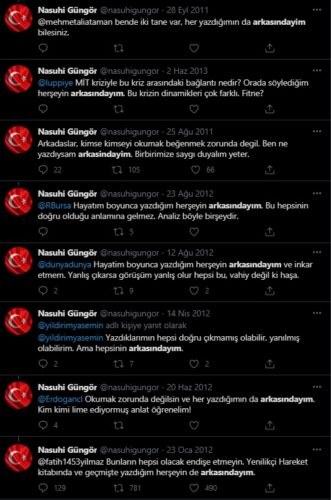yazdıklarımın arkasındayım