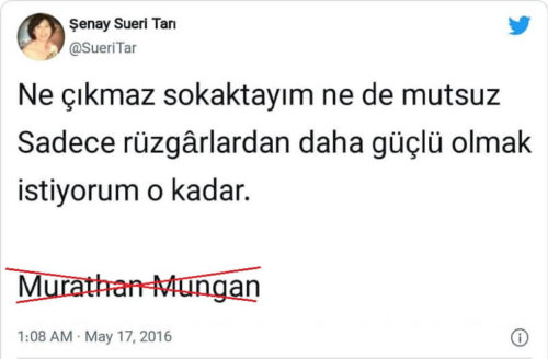 ne cikmaz sokaktayim ne de mutsuz