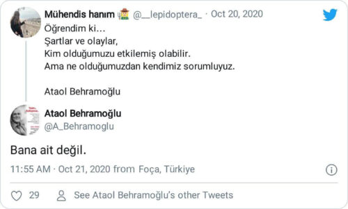 ne olduğumuzdan kendimiz sorumluyuz