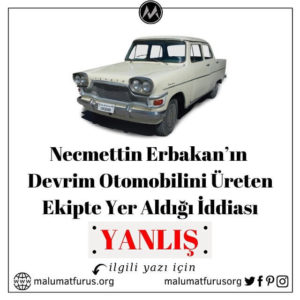 Necmettin Erbakan Devrim Arabaları