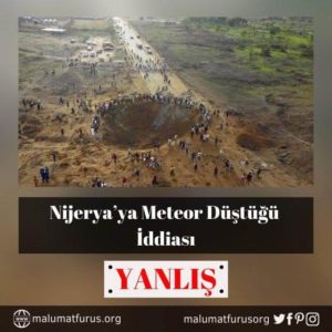 nijerya meteor düştü