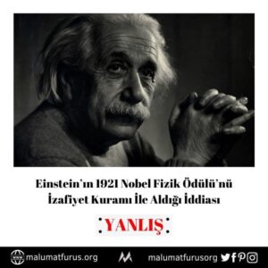 nobel ödülü einstein