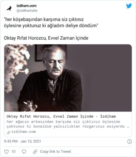 oktay rifat soyadı horozcu