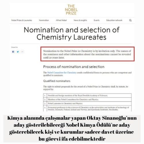 nobel kimya ödülü koşulları