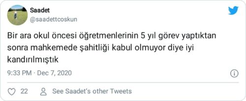 okul öncesi öğretmen şahitliği