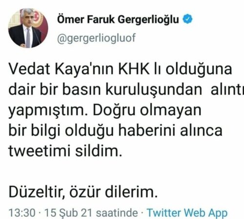 ömer faruk gergerlioğlu vedat kaya