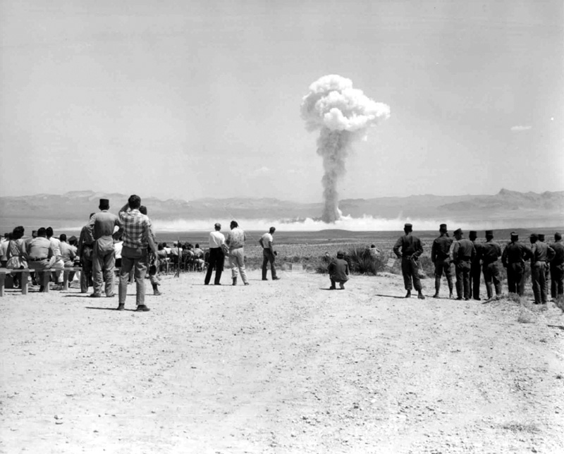 ABD'nin Nevada'da gerçekleştirdiği "Sunbeam" adlı nükleer testten fotoğraf