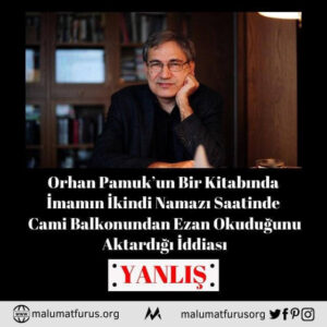 orhan pamuk cami balkonu