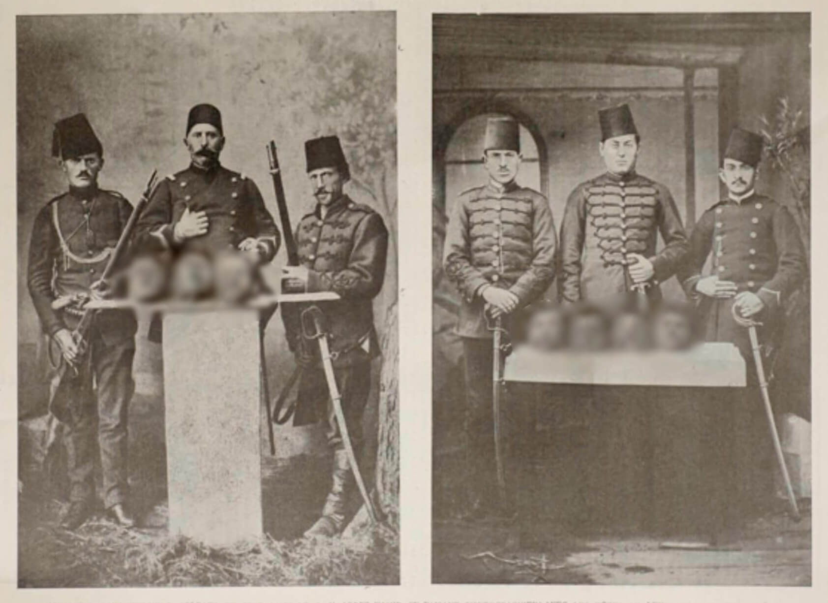 osmanlı askerleri kesik baş fotoğrafı
