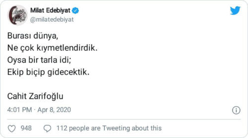 oysa bir tarla idi