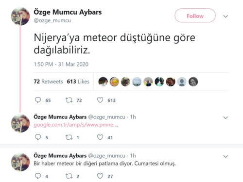 nijerya meteor düştü