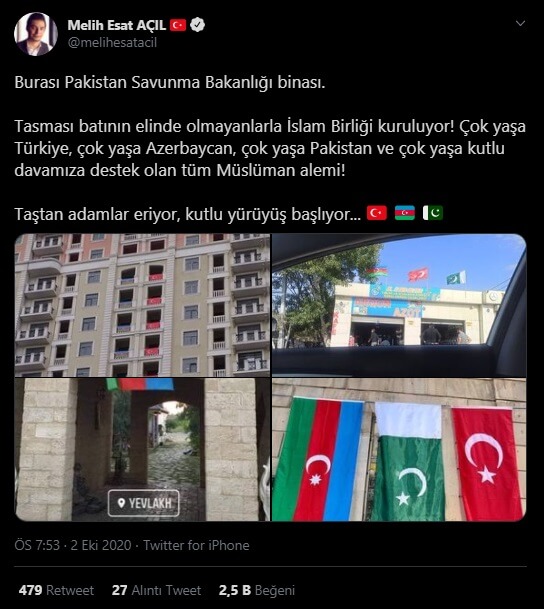 pakistan savunma bakanlığı türk bayrağı