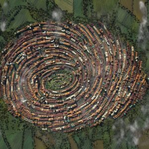 parmak izi şeklinde şehir