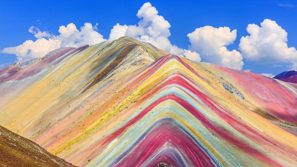 Peru'daki Vinicunca Gökkuşağı Dağları