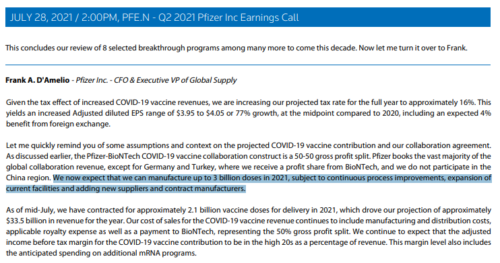 pfizer aşı doz hedefi