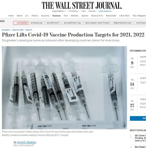 pfizer aşı üretim hedefi