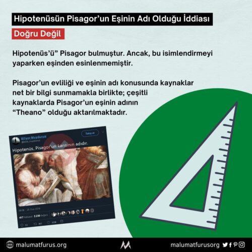 pisagorun karısı hipotenüs