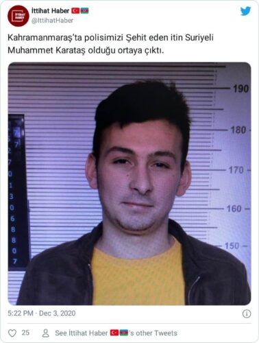 polisimizi şehit eden suriyeli