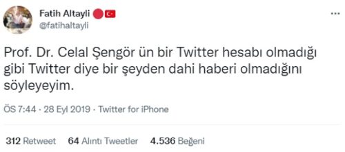 prof dr celal sengor twitter