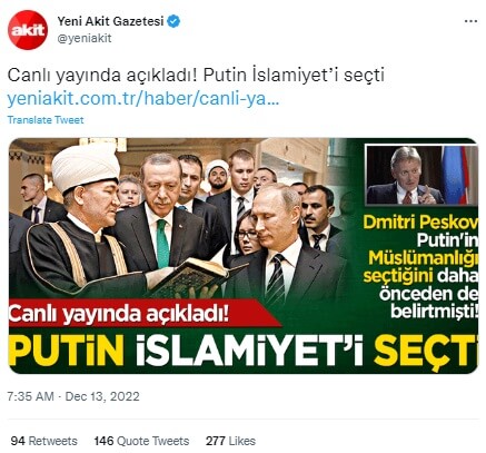 putin islamiyeti secti iddiasi