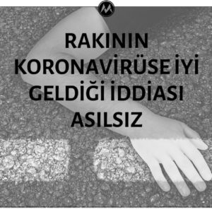 Rakının koronavirüse iyi geldiği iddiasını içeren sahte gazete küpürü bir uygulama vasıtasıyla oluşturulmuştur.