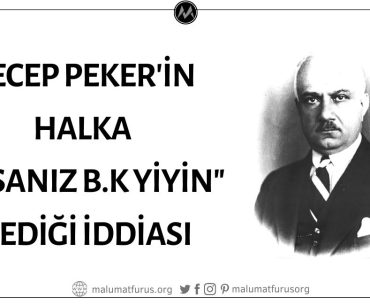 Eski Başbakanlardan Recep Peker'in "Açız" Diye Bağıran Halka "Açsanız Bok Yiyin" Dediği İddiası