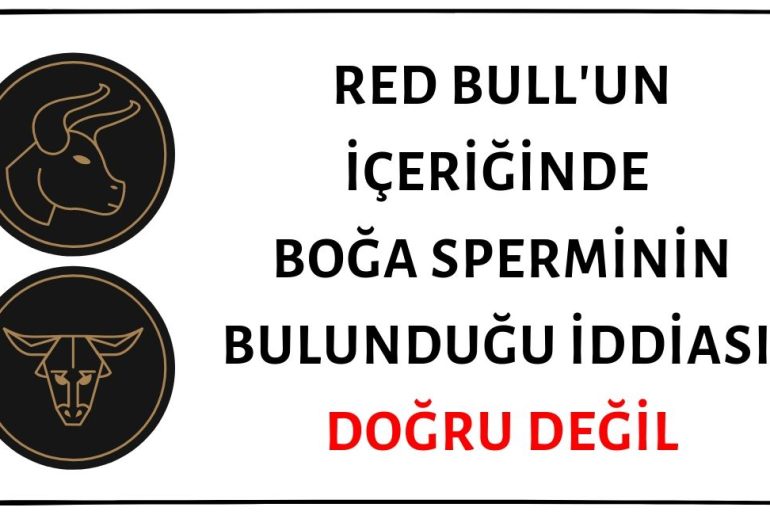 Red Bull'da Boğa Sperminin Yer Aldığı İddiası Asılsız