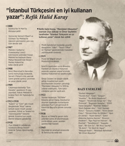 refik halid karay biyografi