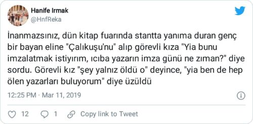 Reşat Nuri Güntekin imza günü