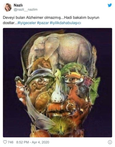 deveyi bulan Alzheimer olmazmış