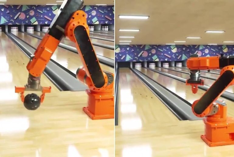 robot bowling