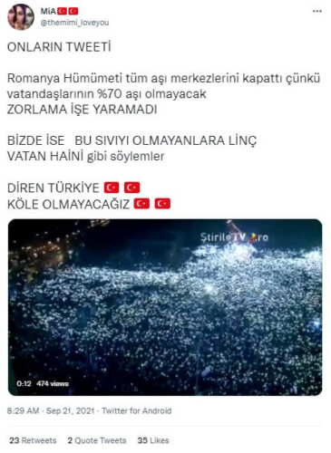 romanya asi miting