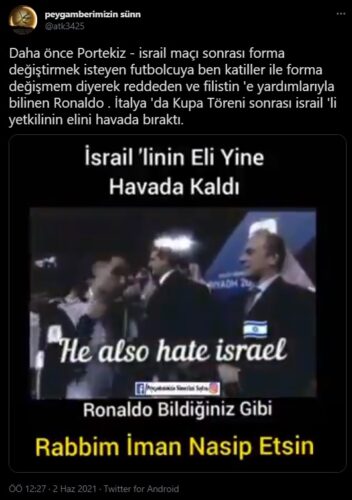 ronaldo israillinin eli