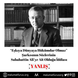 sabahattin ali eşkıya dünyaya hükümdar olmaz