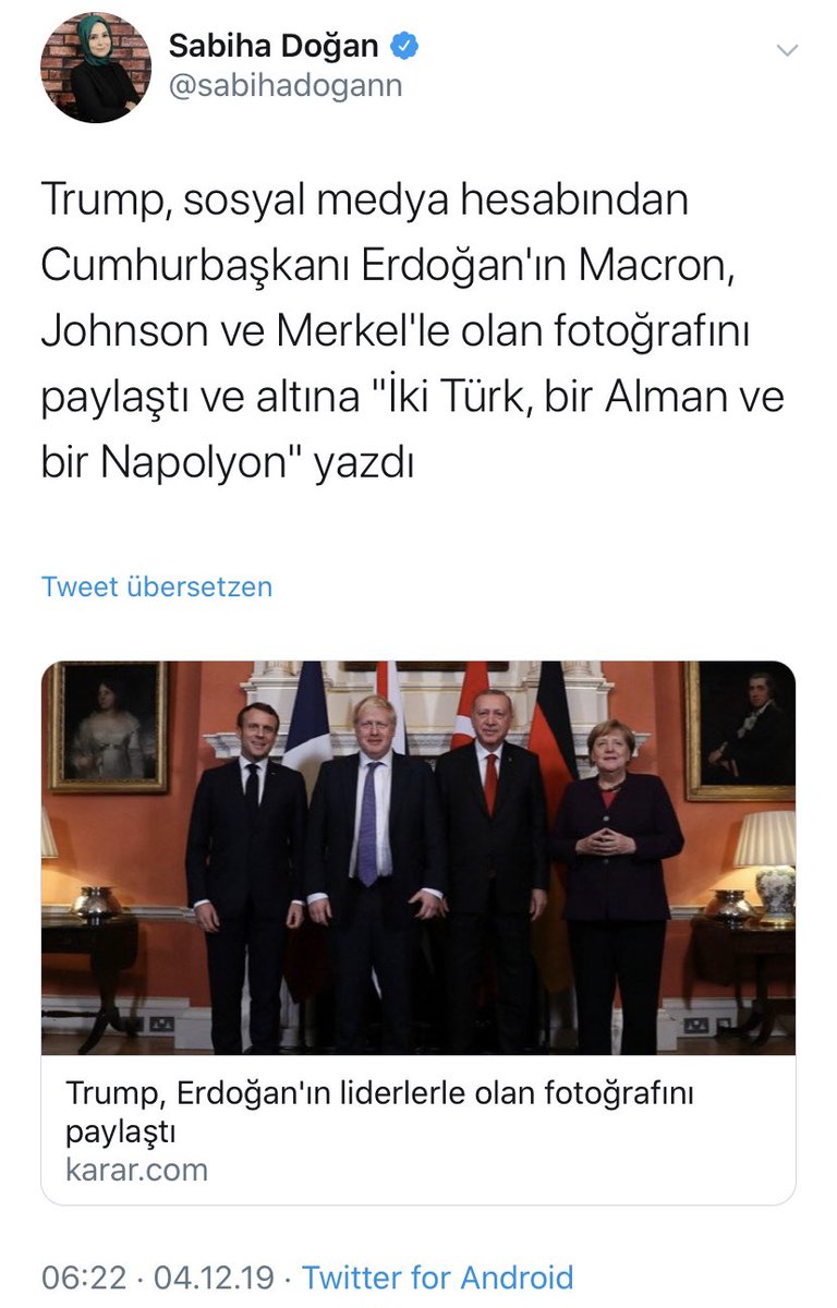 Sabiha Doğan, parodi hesaptan atılan tweeti Donald Trump'a ait zannetmişti